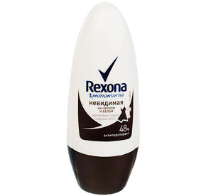 Антиперсперант REXONA невидимая на черном и белом ролик 50мл