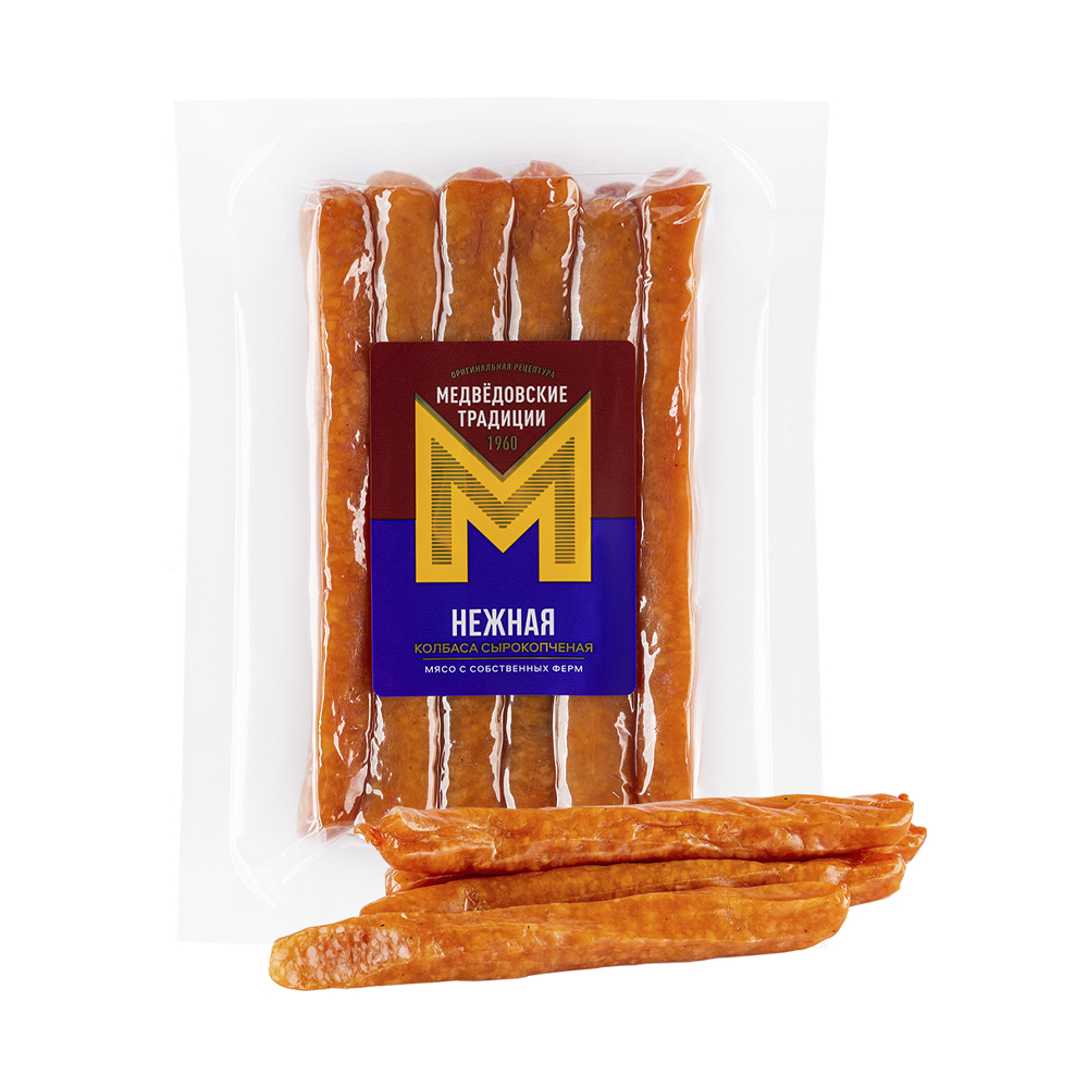 Колбаса сырокопченая Нежная 1 кг Медвёдовские традиции 1400₽