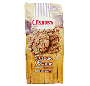 Смесь для выпечки Печенье овсяное Пудовъ 400гр