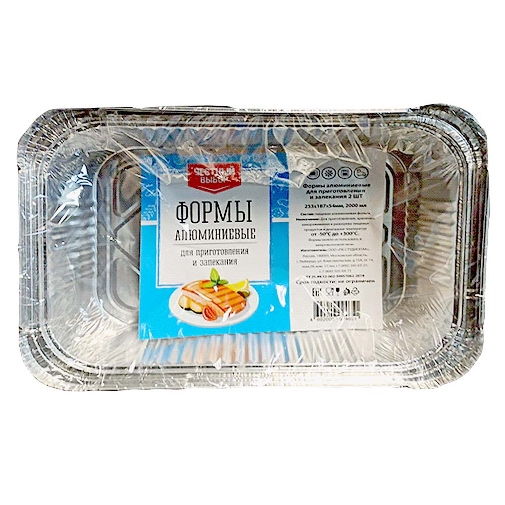 Форма для запекания алюминиевая Честный выбор 25318754 мм 2л 90₽