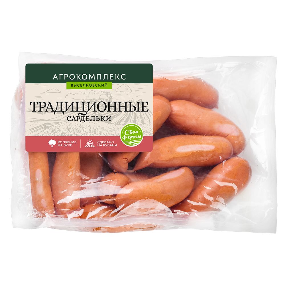 Сардельки Традиционные 1 кг Агрокомплекс 350₽