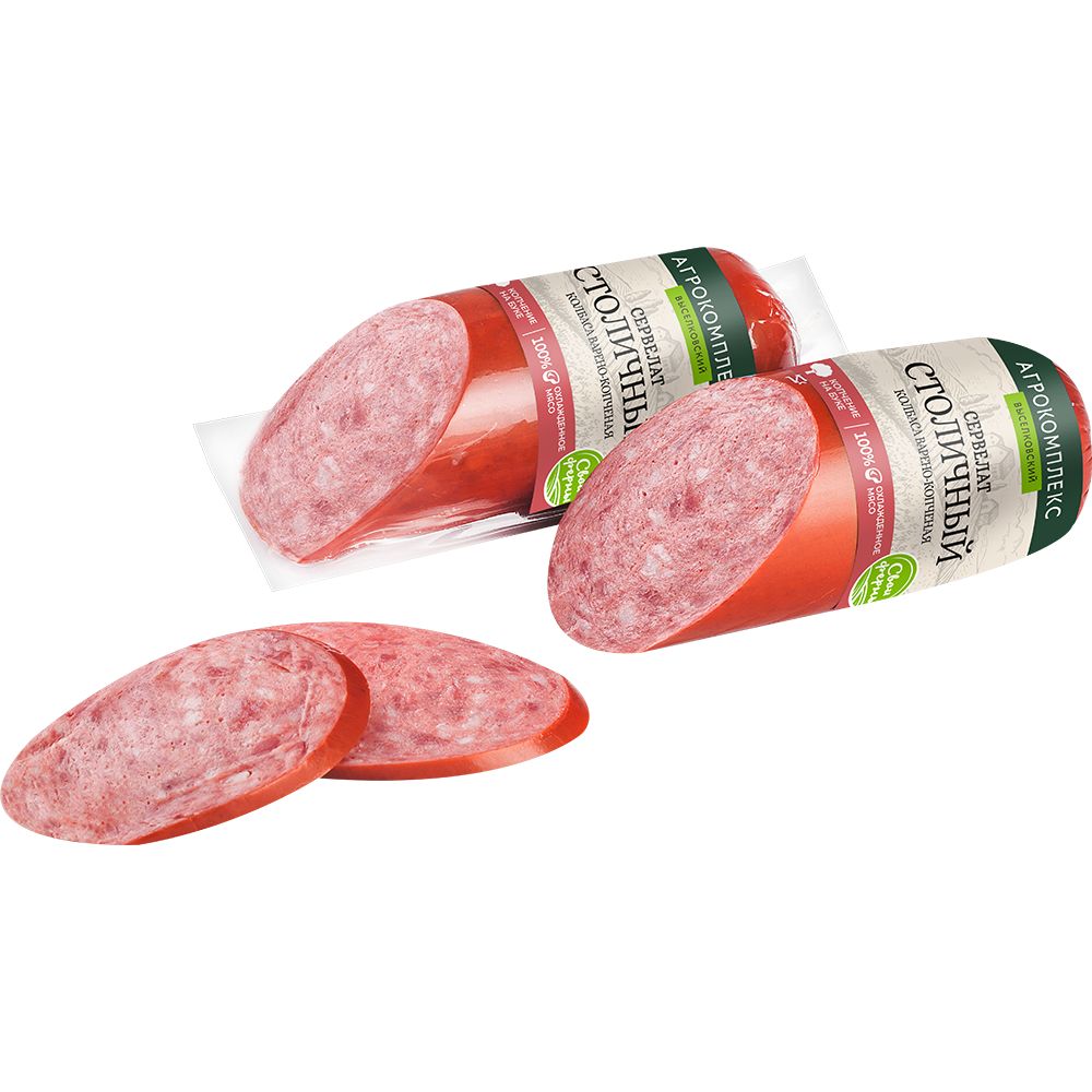 Сервелат Столичный колбаса кв 03 кг 180₽