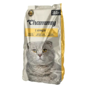 Корм сухой 350 г Chammy для кошек с курицей м/уп