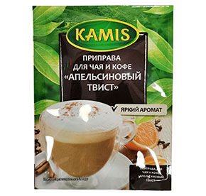 Приправа Kamis для чая и кофе Апельсиновый твист 20г м/у
