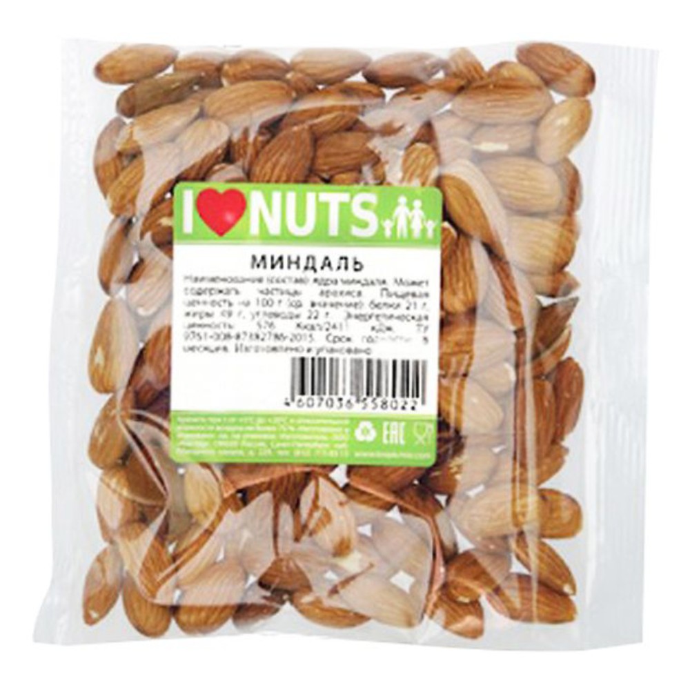 Миндаль 125 г INUTS муп 255₽