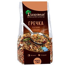 Гречка Здороведа с белыми грибами 250г м/уп
