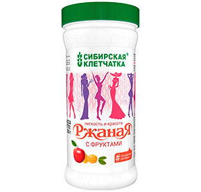 Клетчатка Сибирская Ржаная с фруктами 350гр