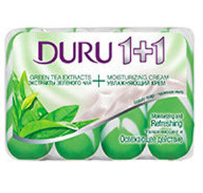 Мыло Duru 1+1 Зеленый чай 4/90г 360г