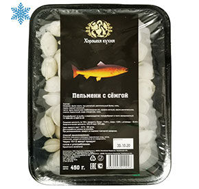 Пельмени с семгой Хорошая кухня 450гр