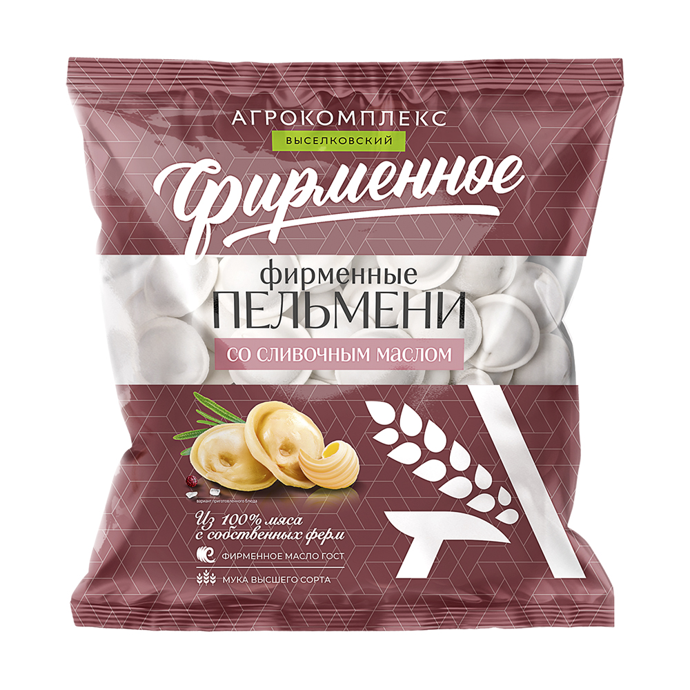 Пельмени со сливочным маслом Фирменные 450 гр Агрокомплекс 150₽