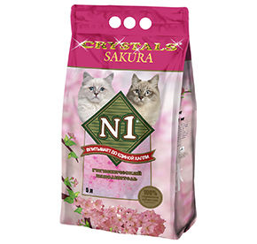 Наполнитель "N 1"  (силикагелевый) SAKURA 5 л.   