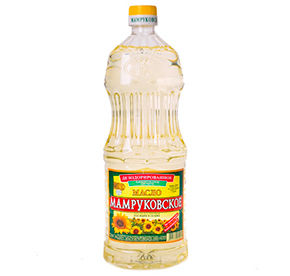 Масло подсолнечное Мамруковское рафинированное дезодорированное 1л