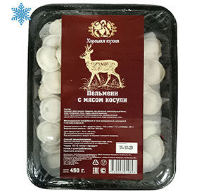 Пельмени с мясом косули Хорошая кухня 450гр