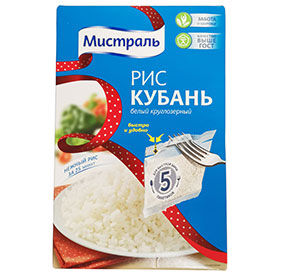 Рис (5 х 80 г) Мистраль Кубань белый круглозерновой к/уп