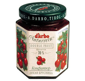 Конфитюр D`arbo Дикая Брусника 200гр