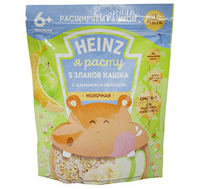 Каша Яблоко-банан Heinz молочная 200гр
