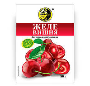Желе Солнечный остров вишня 90гр