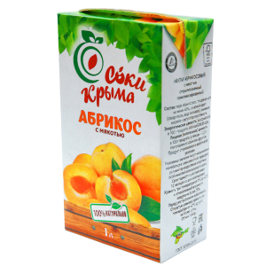 Сок абрикосовый с мякотью Соки Крыма 1л