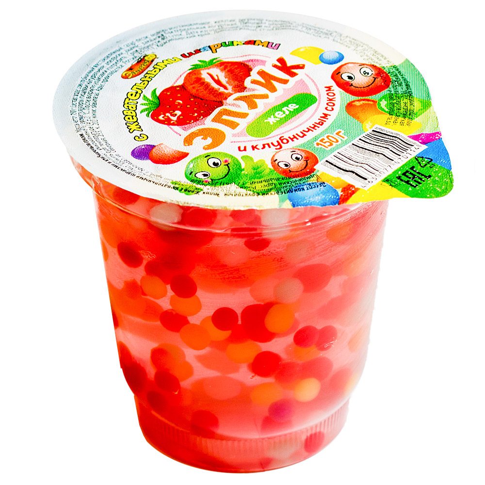 Желе Эплик и жевательные шарики с клубничным соком 150гр 50₽