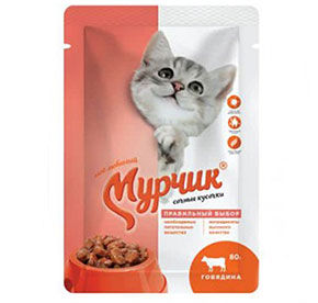Корм Мурчик с говядиной 85гр
