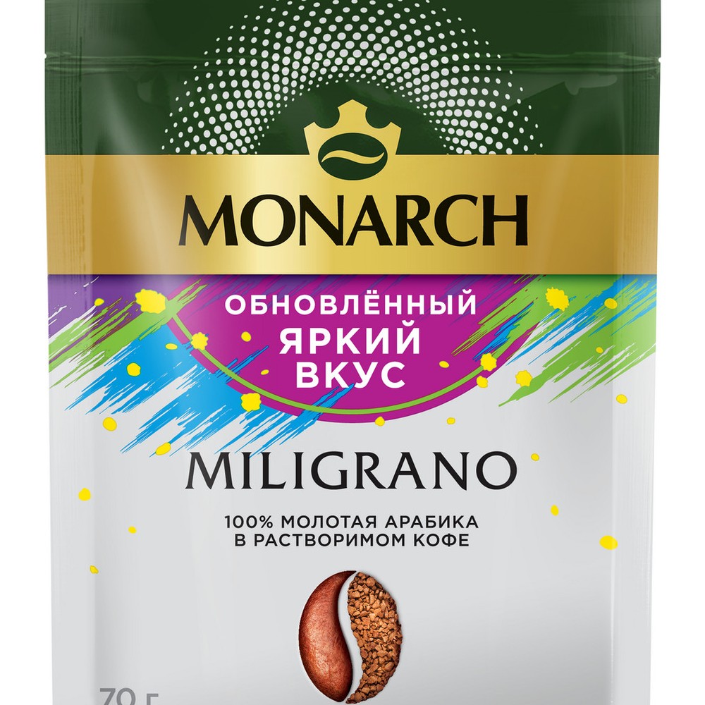 КОФЕ МОНАРХ МИЛИГРАНО 70Г*12 М/У