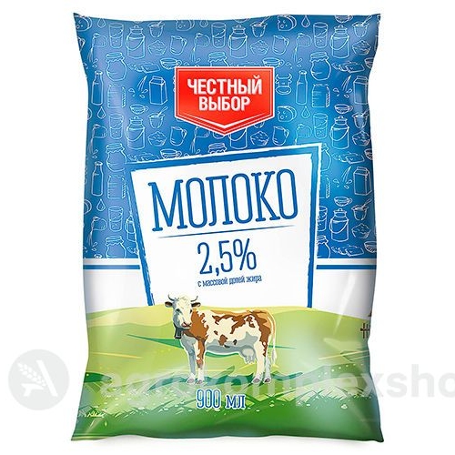 Молоко 2,5% Честный выбор 900мл