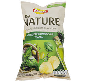 Чипсы Lay's Nature средиземноморские травы м/у 90г 
