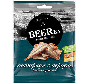BEERka Рыбка Янтарная  с Перцем 40 г
