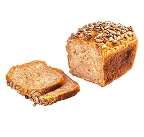 Хлебушек с хлопьями ржи и семенами подсолнеч.изд.хлебобул из пш. хлебопекарн.муки  0,300 гр