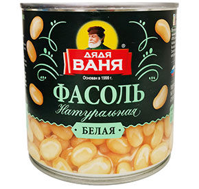 Фасоль ДядяВаня Белая ж/б с/к 400гр