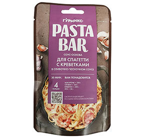 Соус-основа для спагетти с креветками в сливочно-чесночном соусе Костровок 120гр
