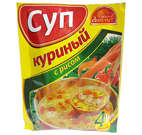 Суп Куриный с рисом  м/у 60гр Русский аппетит