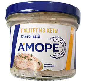 Паштет из кеты сливочный Аморе 100гр