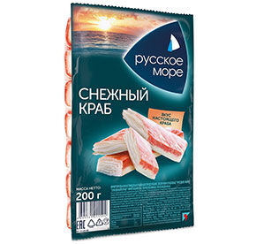 Палочки крабовые Снежный краб Русское море 200гр