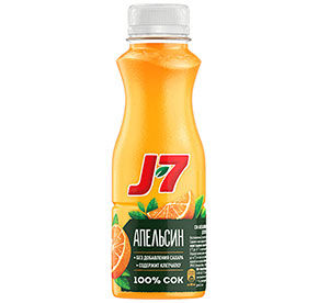 Сок J7 Апельсин с мякотью т/п 0,3л