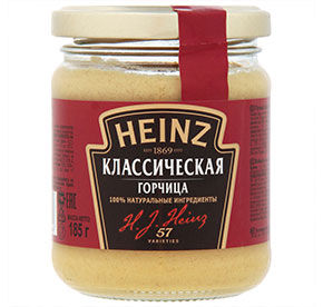 Горчица Heinz классическая 185гр