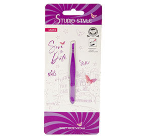 Пинцет косметич цветное покрытие Studio Style 180₽