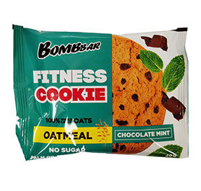 Печенье овсяное Шоколад — мята неглазированое BOMBBAR 40г м/у