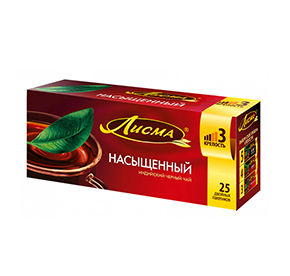 Чай Лисма Насыщенный 25 пак черный 58₽