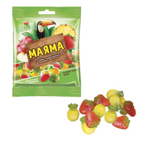 Жевательный мармелад ассорти вкусов Маяма 170гр