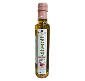 Оливковое масло Cretan mill Extra Virgin с чесноком ст/б 250мл