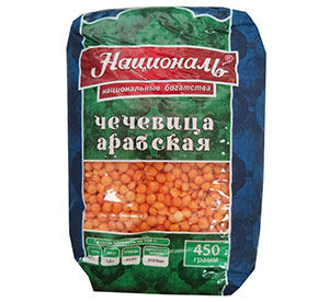 Чечевица Арабская Националь красная шлифованная 450г муп