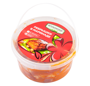 Ребрышки в маринаде свиные мелкокусковые (ведро) 2кг