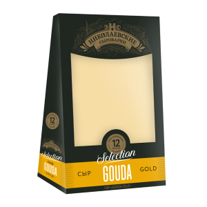 Сыр Gouda Gold selection 45% 1 кг Николаевские сыроварни