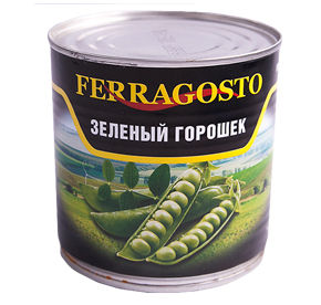 Горошек зеленый 1/12 ТМ Ferragosto 425мл