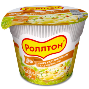 Пюре картофельное фасованное (сухое) с сухариками Роллтон