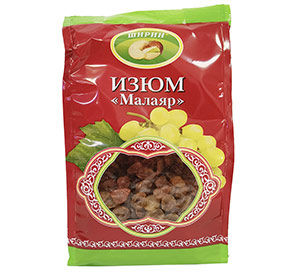 Изюм 180 г Ширин темный Малаяр п/эт