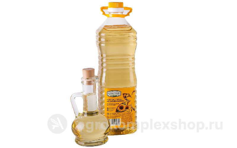 Масло подсолнечное рафинированное дезодорированное Солнышко в/с 1,8л