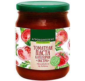 Томатная паста 25% категория Экстра ст/б 520гр
