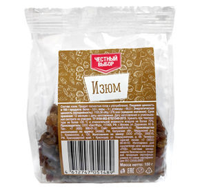 Изюм муп Честный Выбор 150гр 70₽